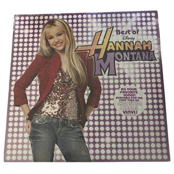 Best of Hannah Montana Crystal Clear Vinyl LP Record Miley Cyrus NEW - Picture 1 of 2